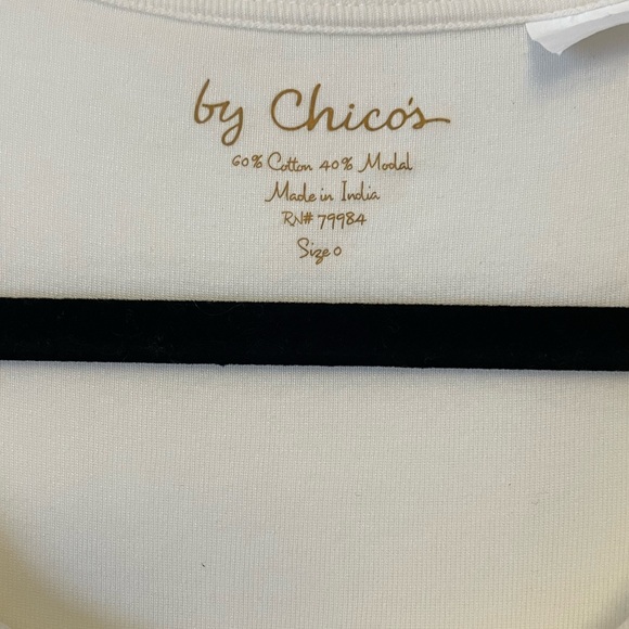 Chico's Ivory Embellished Tank Top - Picture 2 of 3